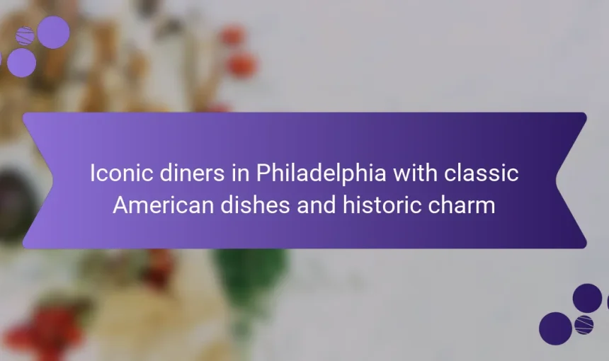 Iconic diners in Philadelphia with classic American dishes and historic charm
