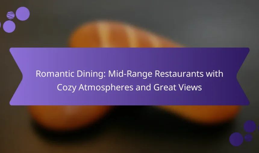 Romantic Dining: Mid-Range Restaurants with Cozy Atmospheres and Great Views